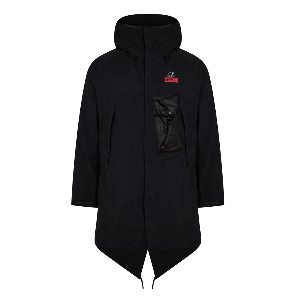 CP Company Gore Tex Down Parka Jacket - Black 999